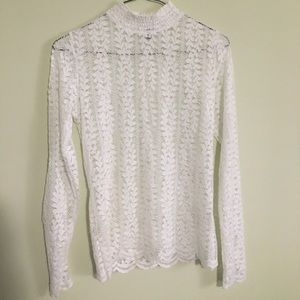 Dynamite white lace top